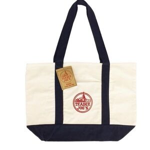 Trader Joe's✨🖤🤍 Black and White Tote Bag